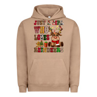 Pigment Burro just a girl who loves reindeers Urban Hoodie - CowGirlArtShop