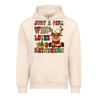 Sandshell just a girl who loves reindeers Urban Hoodie - CowGirlArtShop