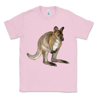 Bubblegum Pink Hand Drawn Wallaby Animal Classic Tee - LillyAllenDesigns