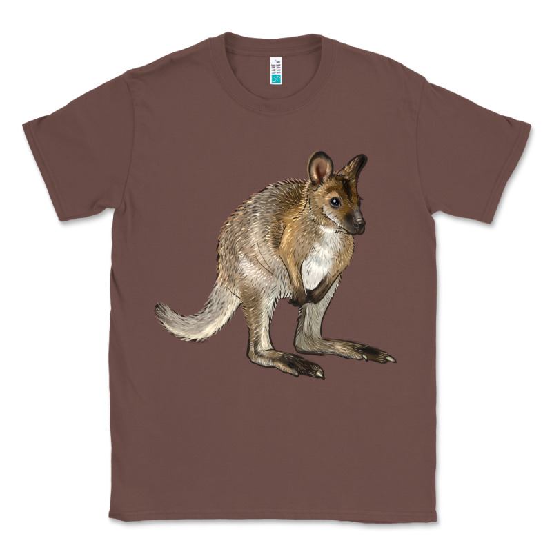 Hand Drawn Wallaby Animal Classic Tee by LillyAllenDesigns | Teevron