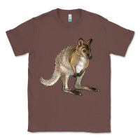 Chestnut Hand Drawn Wallaby Animal Classic Tee - LillyAllenDesigns