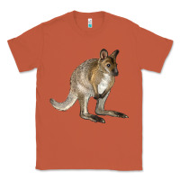 Copper Hand Drawn Wallaby Animal Classic Tee - LillyAllenDesigns