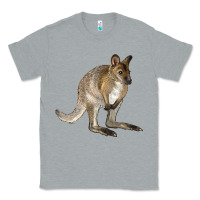 Heather Grey Hand Drawn Wallaby Animal Classic Tee - LillyAllenDesigns