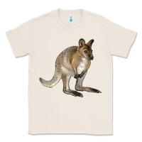 Natural Hand Drawn Wallaby Animal Classic Tee - LillyAllenDesigns