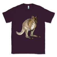 Plum Hand Drawn Wallaby Animal Classic Tee - LillyAllenDesigns