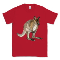 Red Hand Drawn Wallaby Animal Classic Tee - LillyAllenDesigns