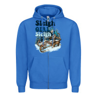 True Royal sleigh girl sleigh skeleton Zipper Hoodie - NancyCooperArtShop