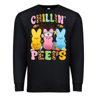 Black chillin' with my peeps nurse Premium Sweatshirt - Artiststas