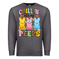 Charcoal Heather chillin' with my peeps nurse Premium Sweatshirt - Artiststas