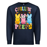 Navy chillin' with my peeps nurse Premium Sweatshirt - Artiststas