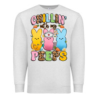 Oatmeal Heather chillin' with my peeps nurse Premium Sweatshirt - Artiststas