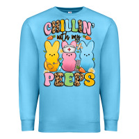 Ocean Blue chillin' with my peeps nurse Premium Sweatshirt - Artiststas