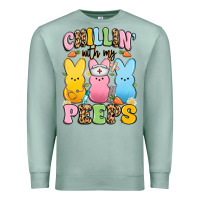 Seafoam chillin' with my peeps nurse Premium Sweatshirt - Artiststas