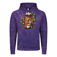 Cloud Purple mexican coffee cup cactus Vintage Hoodie - JahusDesignShop
