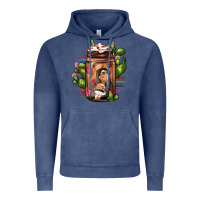 Vintage Denim mexican coffee cup cactus Vintage Hoodie - JahusDesignShop