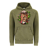 Vintage Olive mexican coffee cup cactus Vintage Hoodie - JahusDesignShop