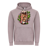 Vintage Zinc mexican coffee cup cactus Vintage Hoodie - JahusDesignShop