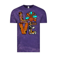 Cloud Purple turkey love Vintage Tee - JahusDesignShop