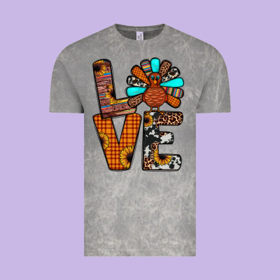 Turkey Love Vintage Tee Designed By Jahusdesignshop