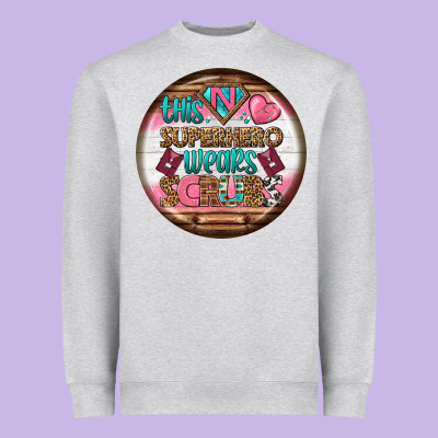 Nurse Round Earrings 1 Heavyweight Sweatshirt Designed By Bundleandbundleshop