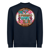Navy nurse round earrings 1 Heavyweight Sweatshirt - BundleAndBundleShop