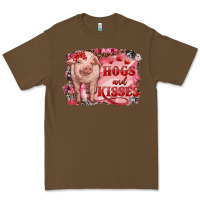 Cacao valentine's day pig hogs and kisses Premium Tee - RanaPortraitStore
