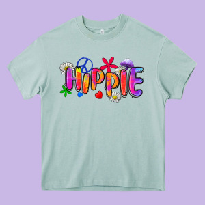 Hippie Heavy Core Tee Designed By Zillion Design Studio