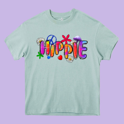 Hippie Heavy Core Tee Designed By Zillion Design Studio