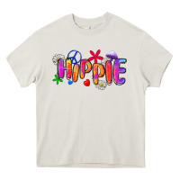 Cream hippie Heavy Core Tee - Zillion Design Studio