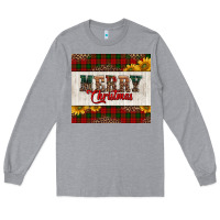 Heather Grey merry Christmas sunflowers Long Sleeve Tee - Jasminsmagicworld