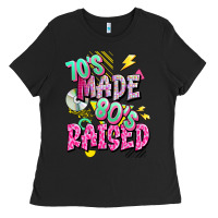 Black 70s made 80s raised Ladies Tee - texasbilliewilder