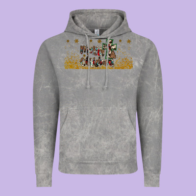 Merry Christmas Cross Vintage Hoodie Designed By Jahusdesignshop