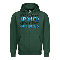 Sports Green somebodys spoiled blue collar girlfriend Zipper Hoodie - MaliasSmallBusiness
