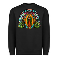 Black our lady of guadalupe rainbow Heavyweight Sweatshirt - JahusDesignShop