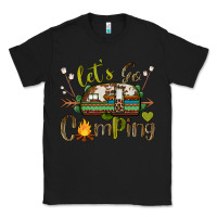Black let's go camping Classic Tee - BarkalooDesign