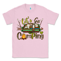 Bubblegum Pink let's go camping Classic Tee - BarkalooDesign