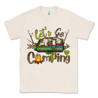 Natural let's go camping Classic Tee - BarkalooDesign