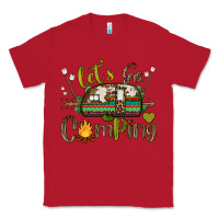 Red let's go camping Classic Tee - BarkalooDesign