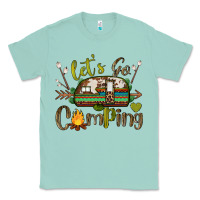 Seafoam let's go camping Classic Tee - BarkalooDesign