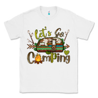 White let's go camping Classic Tee - BarkalooDesign
