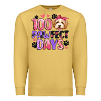 Antique Gold 100 pawfect days Premium Sweatshirt - Artiststas