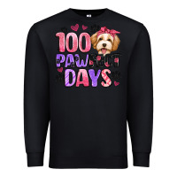 Black 100 pawfect days Premium Sweatshirt - Artiststas