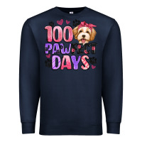 Navy 100 pawfect days Premium Sweatshirt - Artiststas