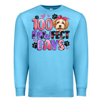 Ocean Blue 100 pawfect days Premium Sweatshirt - Artiststas