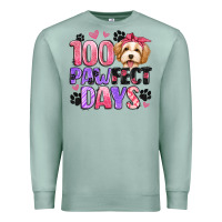 Seafoam 100 pawfect days Premium Sweatshirt - Artiststas