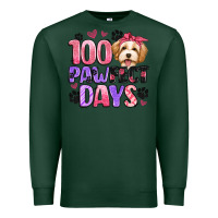 Sports Green 100 pawfect days Premium Sweatshirt - Artiststas