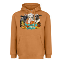 Meerkat pumpkin season with baby sheeps and goat Heavyweight Hoodie - LillyAllenDesigns