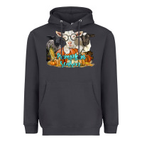 Smoke pumpkin season with baby sheeps and goat Heavyweight Hoodie - LillyAllenDesigns