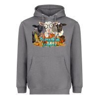 Storm pumpkin season with baby sheeps and goat Heavyweight Hoodie - LillyAllenDesigns