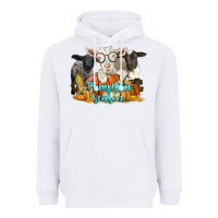 White pumpkin season with baby sheeps and goat Heavyweight Hoodie - LillyAllenDesigns